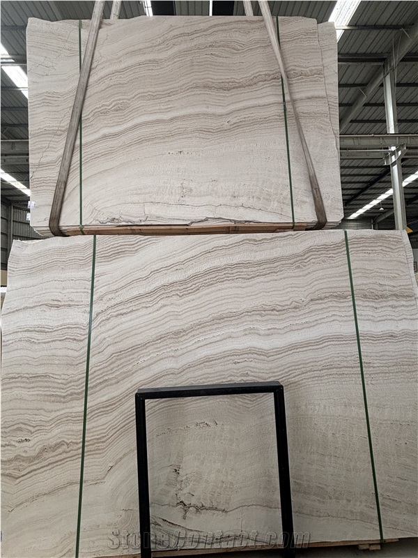 Super White Travertine Slabs For Wall And Flooring