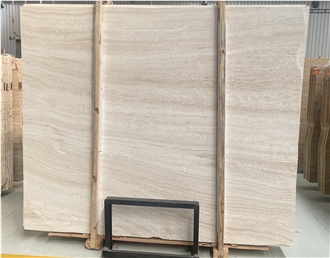 Super White Travertine Slabs For Wall And Flooring