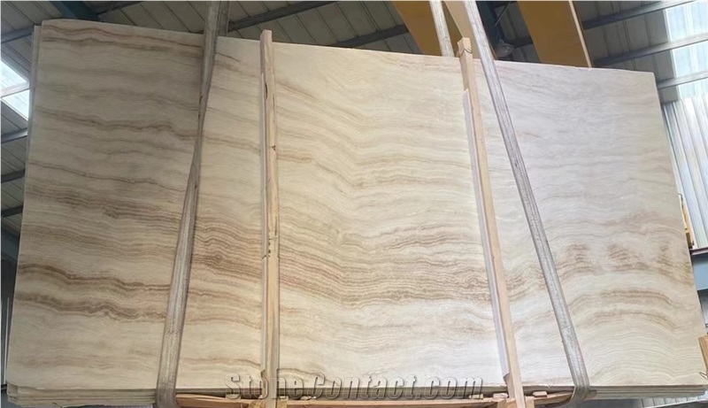 Super White Travertine Slabs For Wall And Flooring