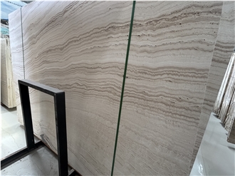 Super White Travertine Slabs For Wall And Flooring