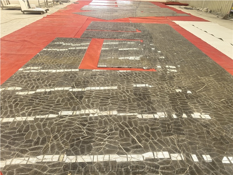Marron Emperador Marble Slab Tiles Saint Laurant