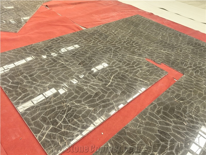 Marron Emperador Marble Slab Tiles Saint Laurant