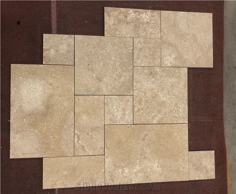 New Antique French Pattern Beige Limestone