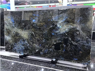 Luxury Blue Labrador Granite Slab For Wall Panel Tiles