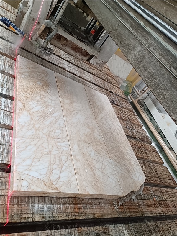 GOLDTOP Spider Gold Marble Slab Polished Stone Tiles