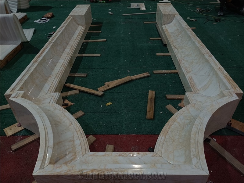 GOLDTOP Spider Gold Marble Slab Polished Stone Tiles