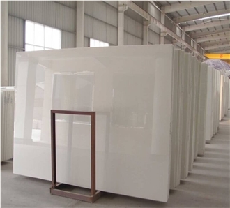 Iranian Harsin Marble – White Polished Slab Tiles