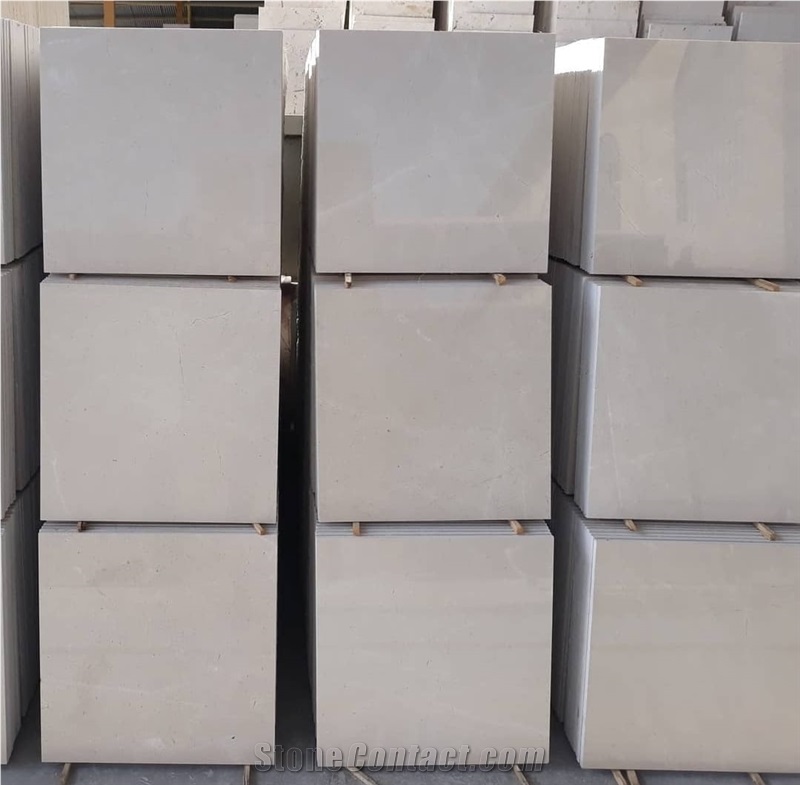 Iranian Harsin Marble – White Polished Slab Tiles