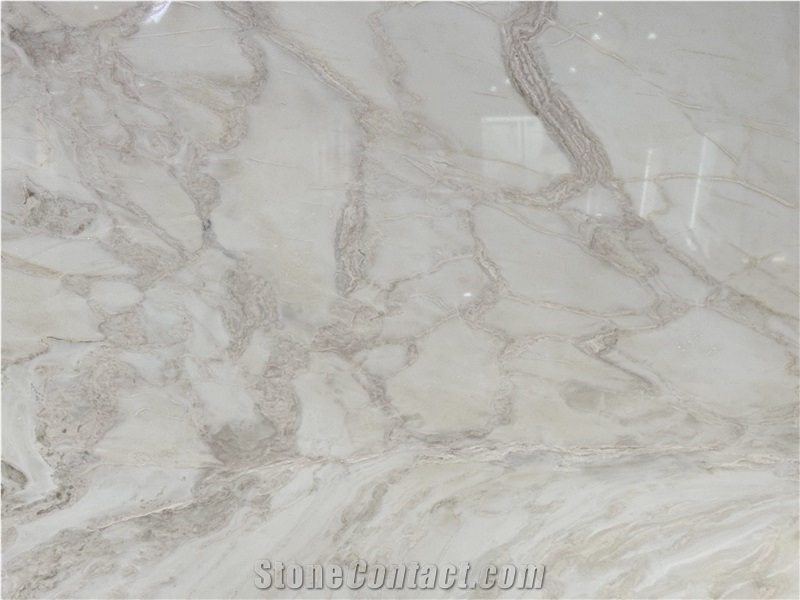 Dover White Cream Polished Slabs For Wall-Cladding