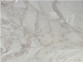 Dover White Cream Polished Slabs For Wall-Cladding