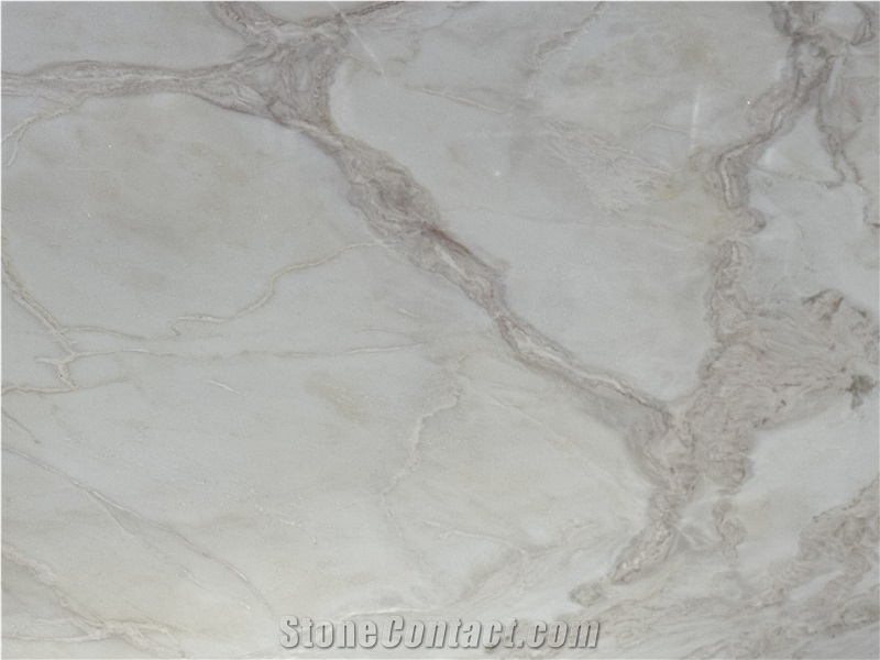 Dover White Cream Polished Slabs For Wall-Cladding