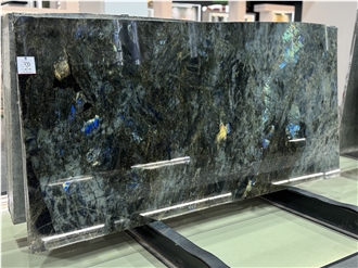 Lemur Blue Madagascar Granite With Blue Crystal  Slabs