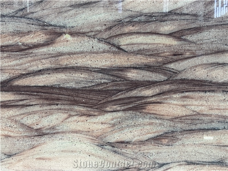 Red Colinas Brazil Polished Quartzites Slabs For Floor