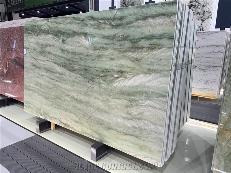 Royal Emerald Green Canyon Brazil Quartzite Polished Slabs