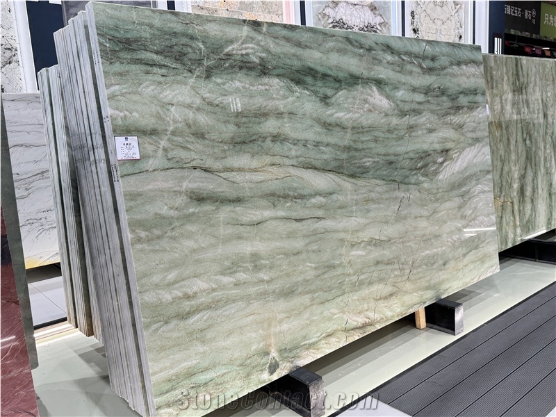 Royal Emerald Green Canyon Brazil Quartzite Polished Slabs