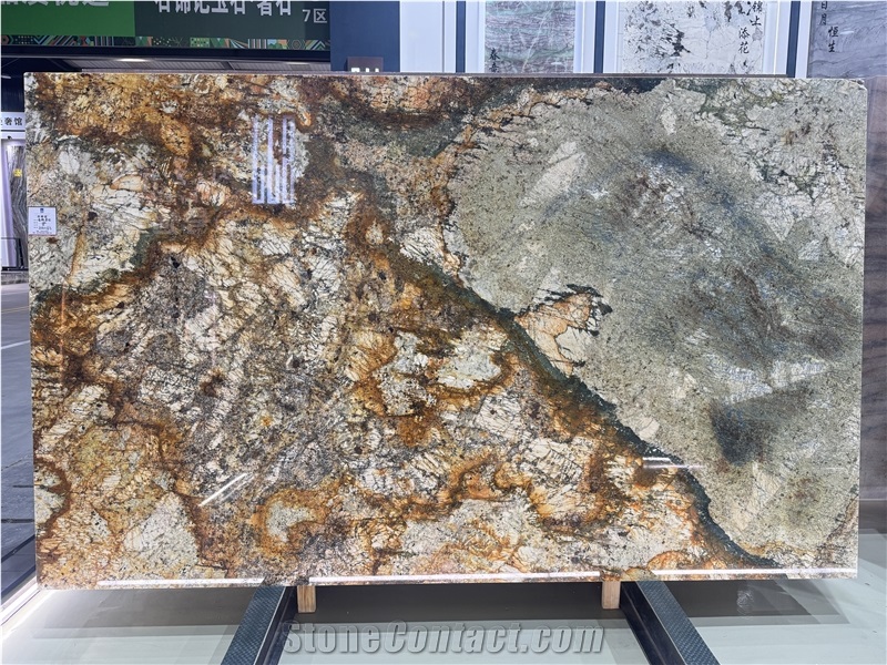 Shangri-La Granite Golden Atlas Brazil Polished  Slabs