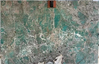 Amazon Green Quartzite Slabs For Hotel Villa Wall Decoration