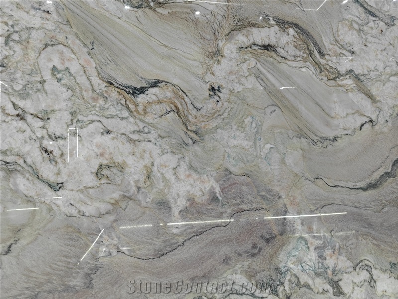 Aquarella Quartzite Slabs For Flooring And Background Wall