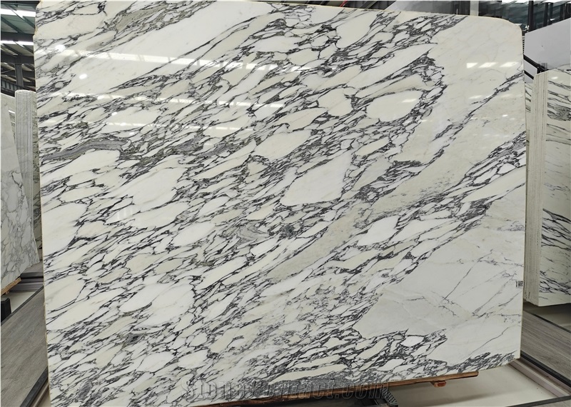 Arabescato Venato White Marble Slabs For Home Decoration