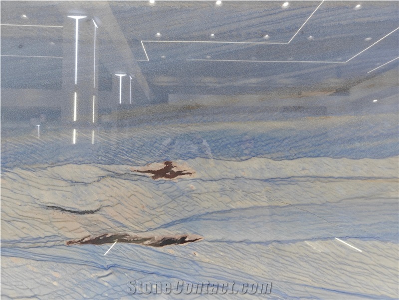 Azul Macaubas Quartzite Slabs For Floor And Background