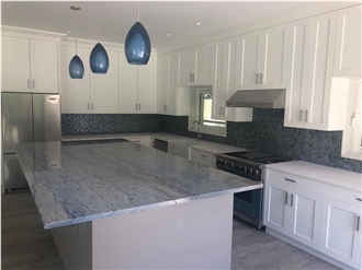 Azul Macaubas Quartzite Slabs For Floor And Background