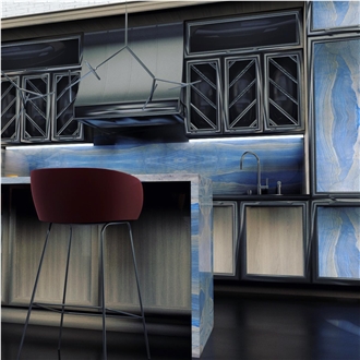 Azul Macaubas Quartzite Slabs For Floor And Background