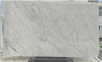 Bianco Carrara White Marble Slabs For Bathroom Decor