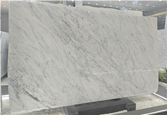 Bianco Carrara White Marble Slabs For Bathroom Decor