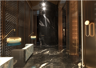 Black Cosmic Granite Slabs For Kitchen Wall Floor Decoration