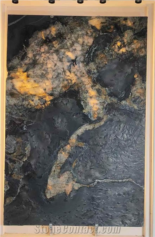 Black Fusion Granite Slabs For Home Wall Floor Decoration