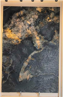 Black Fusion Granite Slabs For Home Wall Floor Decoration