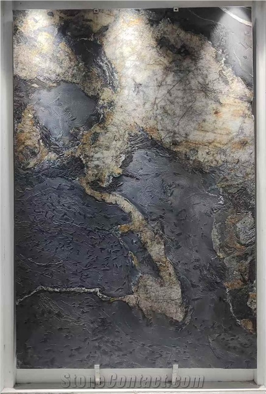 Black Fusion Granite Slabs For Home Wall Floor Decoration