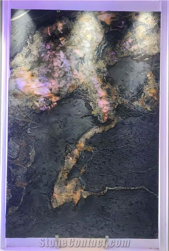 Black Fusion Granite Slabs For Home Wall Floor Decoration