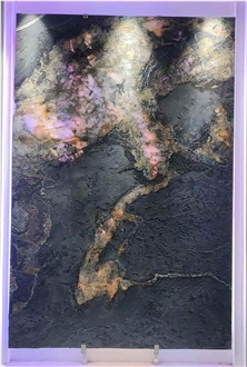 Black Fusion Granite Slabs For Home Wall Floor Decoration