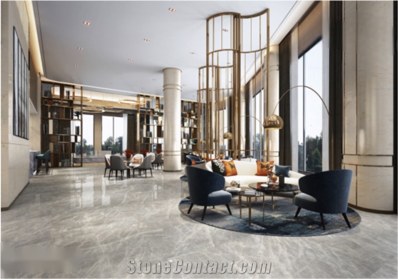 Blue Ice Jade Marble Slabs For Home Wall Floor Decoration