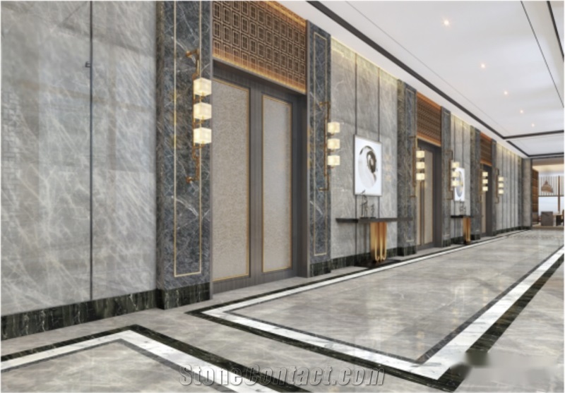 Blue Ice Jade Marble Slabs For Home Wall Floor Decoration