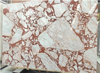 Calacatta Burgundy Marble Slabs For Hotel Villa Decoration