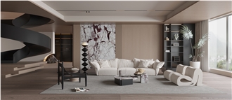 Calacatta Burgundy Marble Slabs For Hotel Villa Decoration