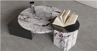 Calacatta Burgundy Marble Slabs For Hotel Villa Decoration