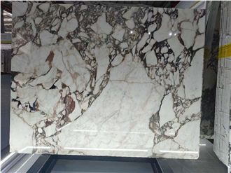 Calacatta Burgundy Marble Slabs For Villa Wall Decoration