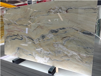 Calacatta Macaubas Quartzite Slabs For Interior Design