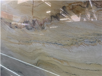 Calacatta Macaubas Quartzite Slabs For Villa Decoration
