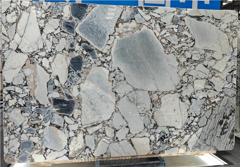 Chinese Bulgari Marble Slabs For Wall Decor And Flooring
