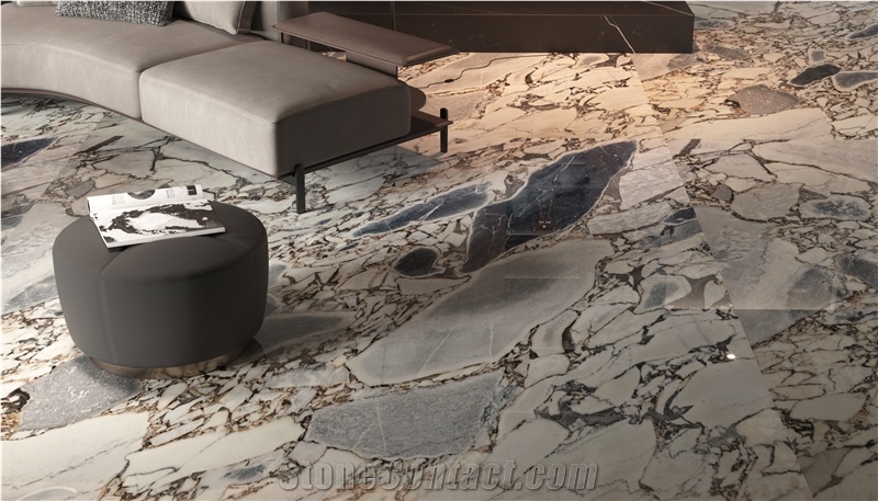 Chinese Bulgari Marble Slabs For Wall Decor And Flooring