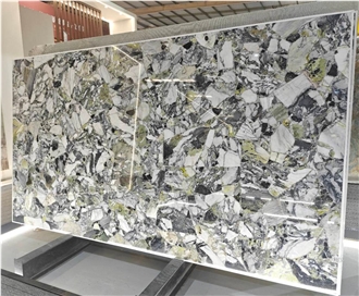 Cold Jade Marble Slabs For Kitchen Countertop Decoration