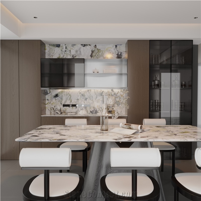 Cold Jade Marble Slabs For Kitchen Countertop Decoration