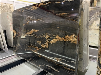 Cosmic Gold Granite Slabs For Hotel Villa Wall Decoration