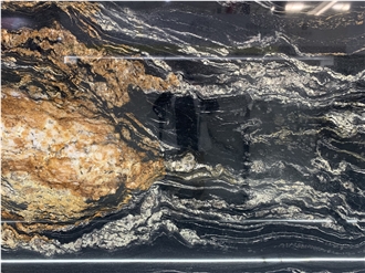 Cosmic Gold Granite Slabs For Villa Exterior Wall Decoration