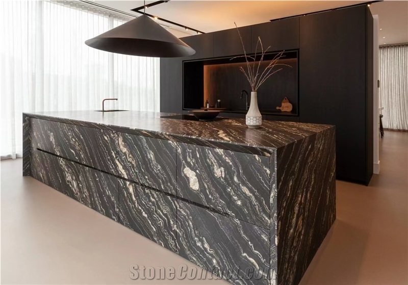 Cosmos Gold Granite Slabs For Kitchen Countertops Wall Tile