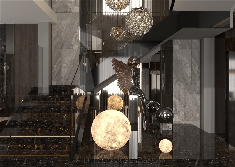 Dark Emperador Marble Slabs For Wall And Floor Decoration